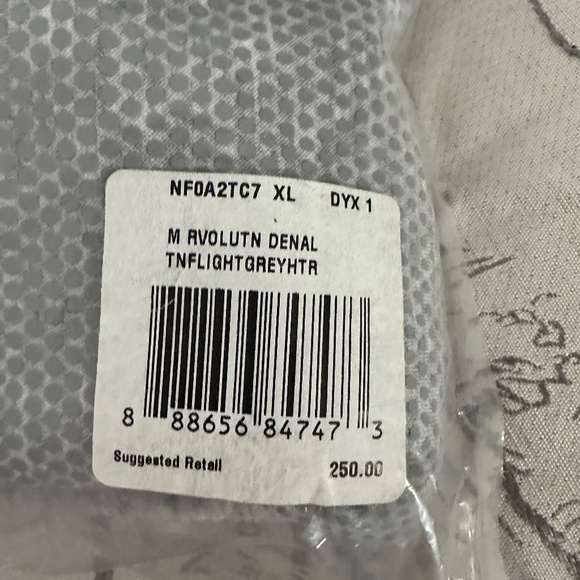 North Face Men's Revolution Denali Jacket (Light Grey) Size XL - Picture 6 of 6